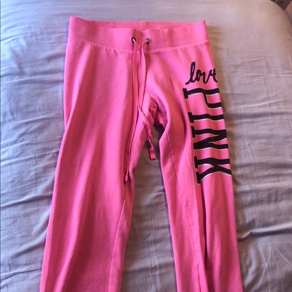 Pink sweatpants